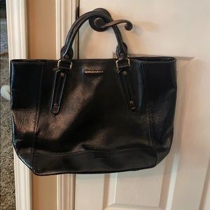 Burberry patent leather handbag